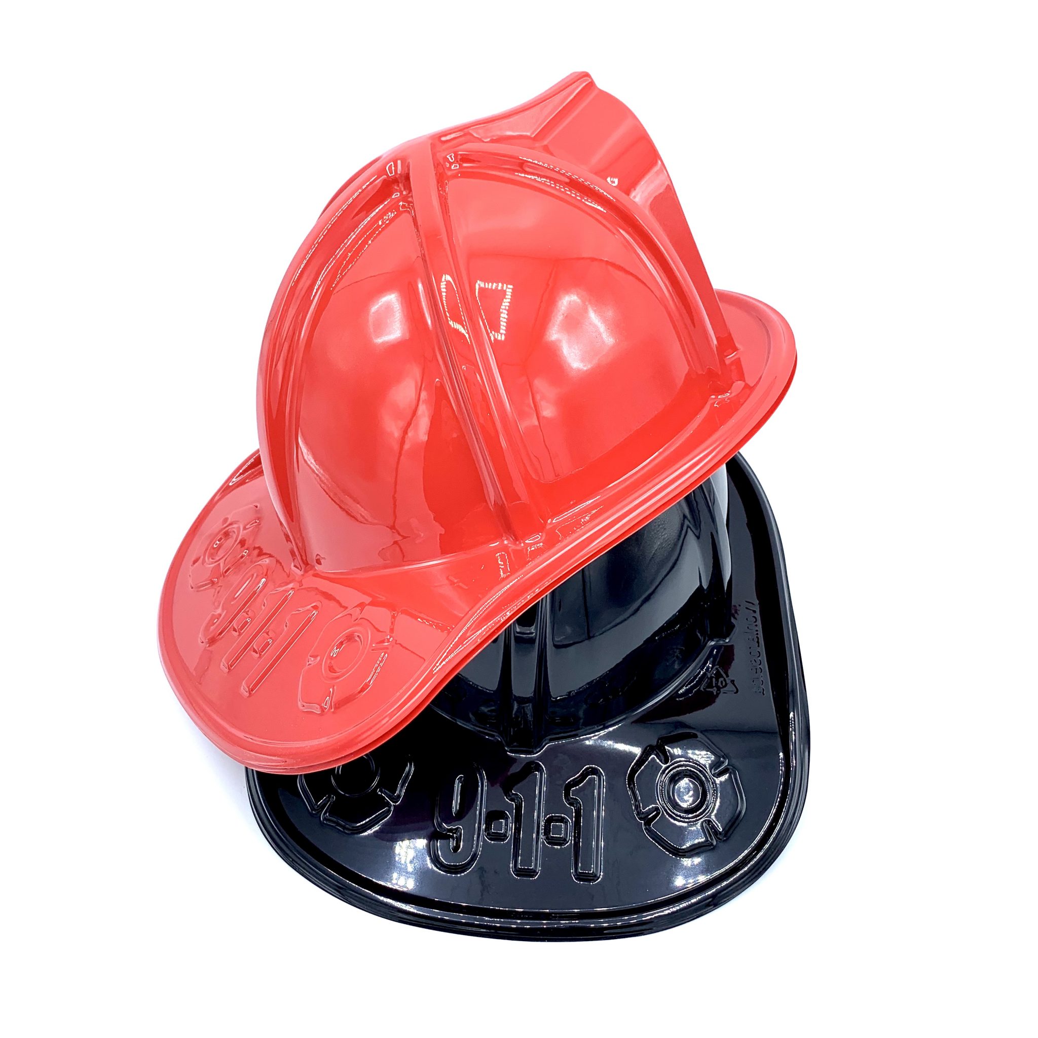 Casque De Pompier Enfant Réglable – Simulation Réaliste Avec Badge, Pour Déguisement, Halloween – Taille Ajustable - 2
